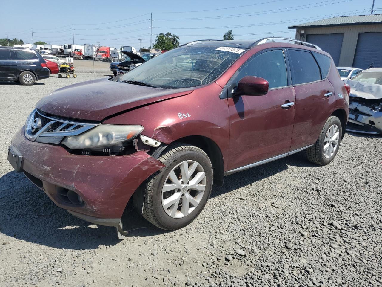 2011 Nissan Murano S VIN: JN8AZ1MW0BW168448 Lot: 64511525