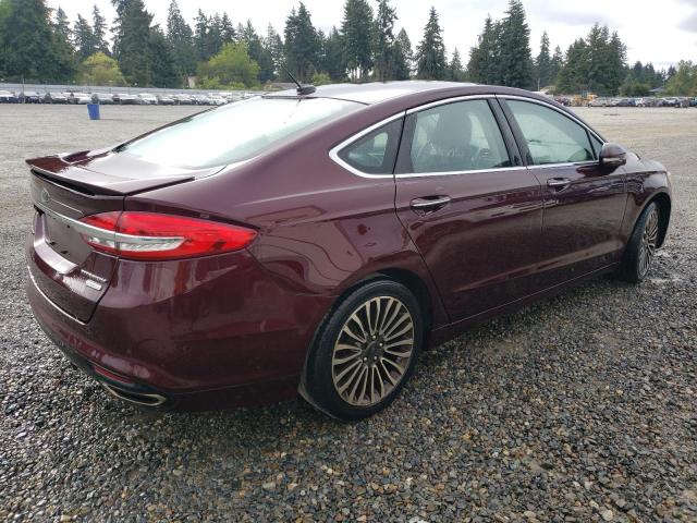Sedans FORD FUSION 2017 Burgundy