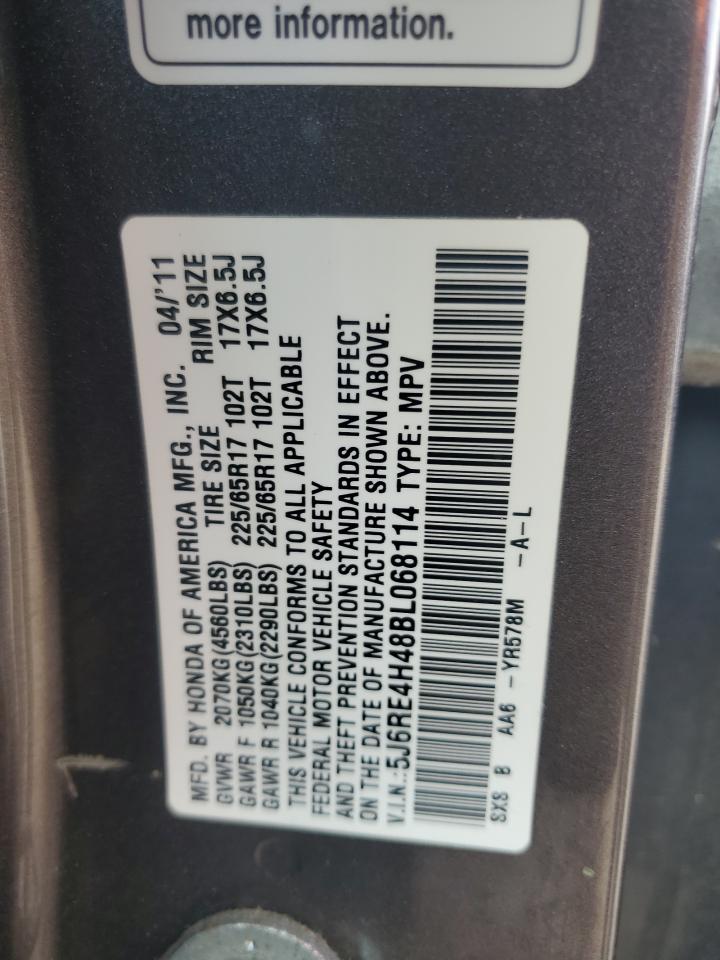 2011 Honda Cr-V Se VIN: 5J6RE4H48BL068114 Lot: 64326935
