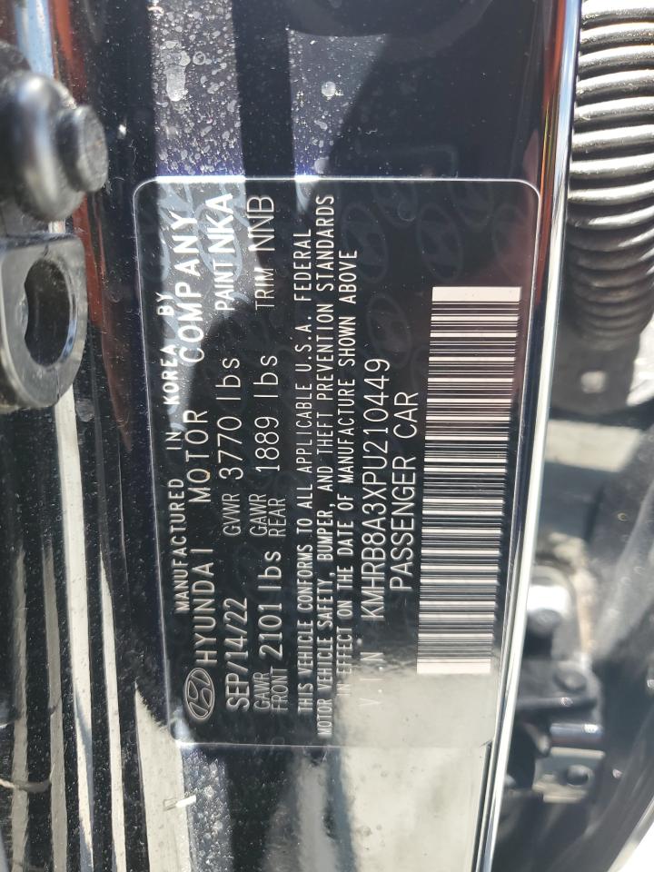 2023 Hyundai Venue Se VIN: KMHRB8A3XPU210449 Lot: 66518865