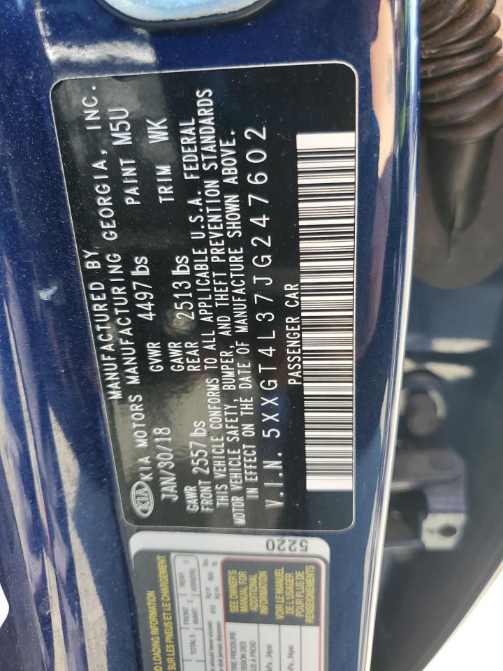 2018 Kia Optima Lx VIN: 5XXGT4L37JG247602 Lot: 63590295