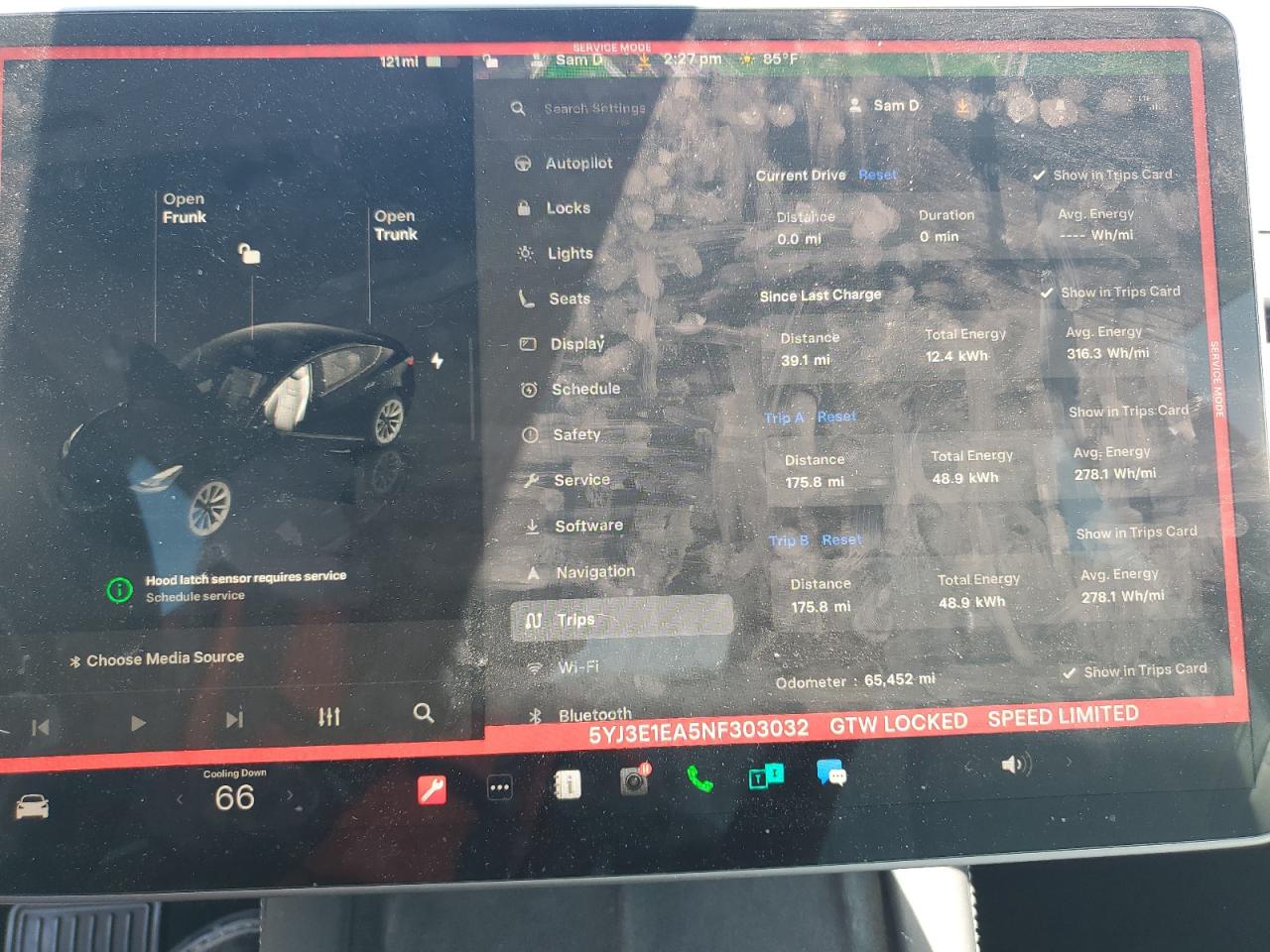 2022 Tesla Model 3 VIN: 5YJ3E1EA5NF303032 Lot: 62965265