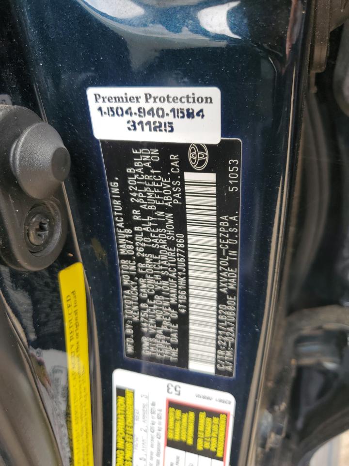 2018 Toyota Camry Xse VIN: 4T1B61HK1JU677860 Lot: 64266055