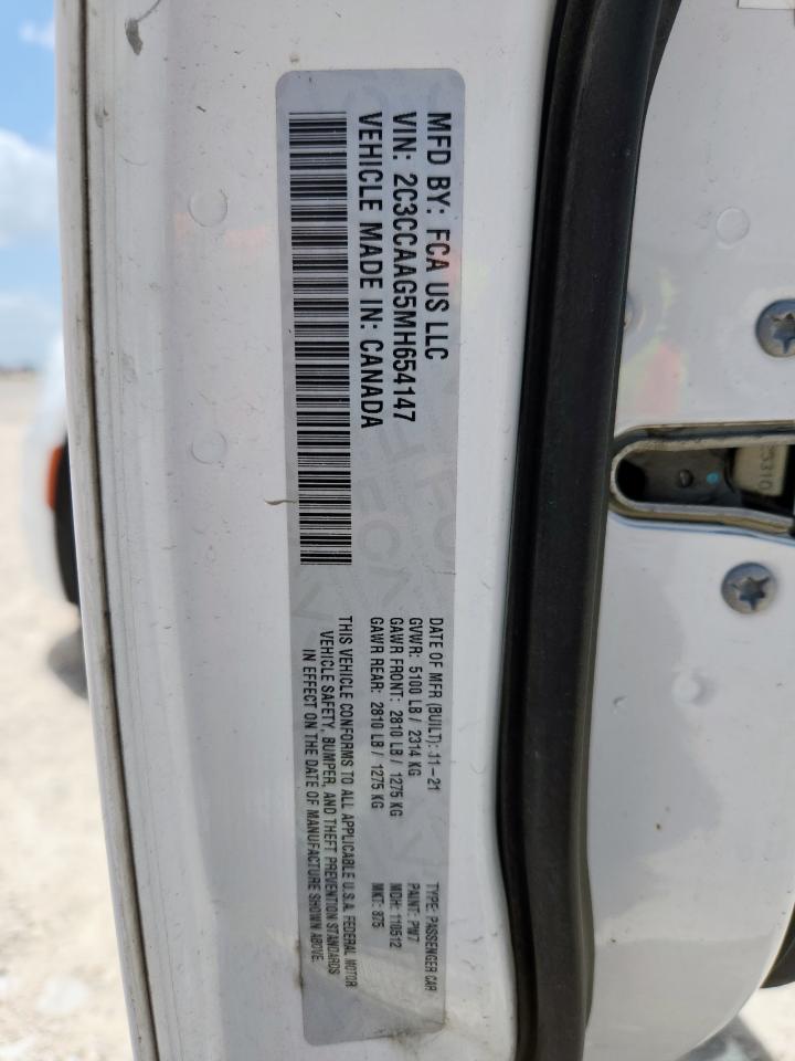 2021 Chrysler 300 Touring VIN: 2C3CCAAG5MH654147 Lot: 64513275