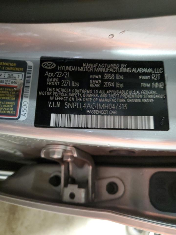 2021 Hyundai Elantra Se VIN: 5NPLL4AG1MH047313 Lot: 63347515