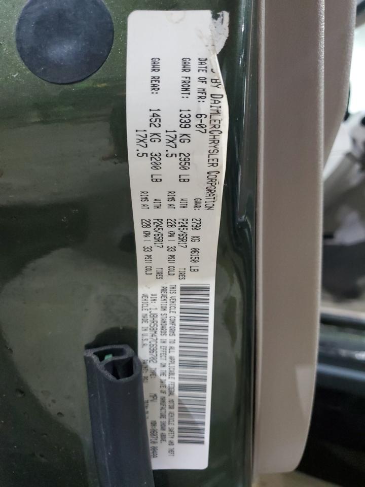 1J8HR58M47C696702 2007 Jeep Grand Cherokee Limited