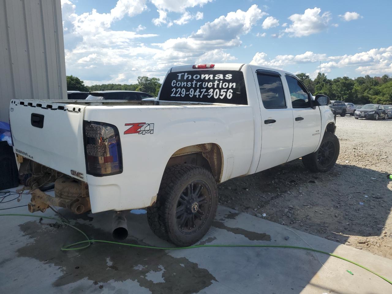 2009 GMC Sierra K2500 Sle white null diesel 1GTHK53619F183929 photo #4