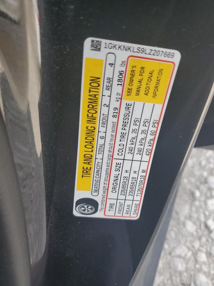 2020 GMC Acadia Sle VIN: 1GKKNKLS9LZ207669 Lot: 64218445