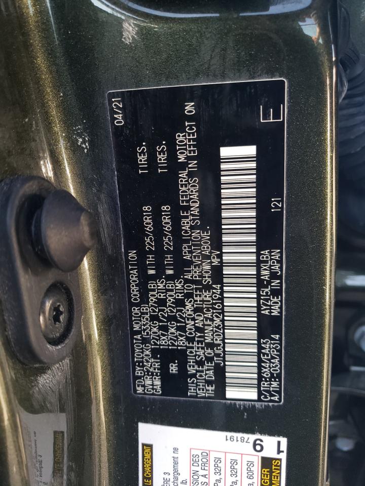 2021 Lexus Nx 300H Base VIN: JTJGJRDZ3M2161944 Lot: 64699705