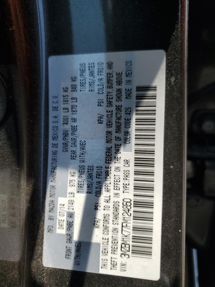 2015 Mazda 3 Sport VIN: 3MZBM1K77FM124850 Lot: 64770645