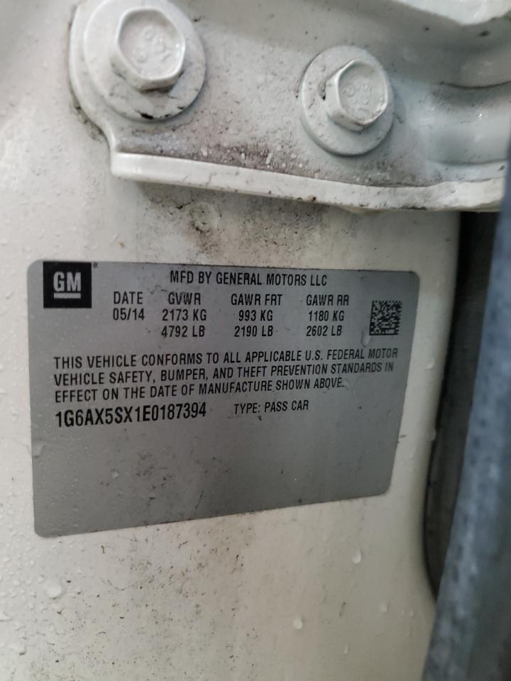 2014 Cadillac Cts Luxury Collection VIN: 1G6AX5SX1E0187394 Lot: 65523125