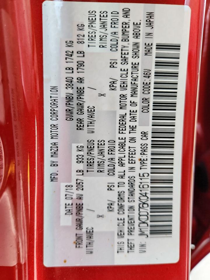 2019 Mazda Cx-3 Grand Touring VIN: JM1DKDD76K0416115 Lot: 63304995