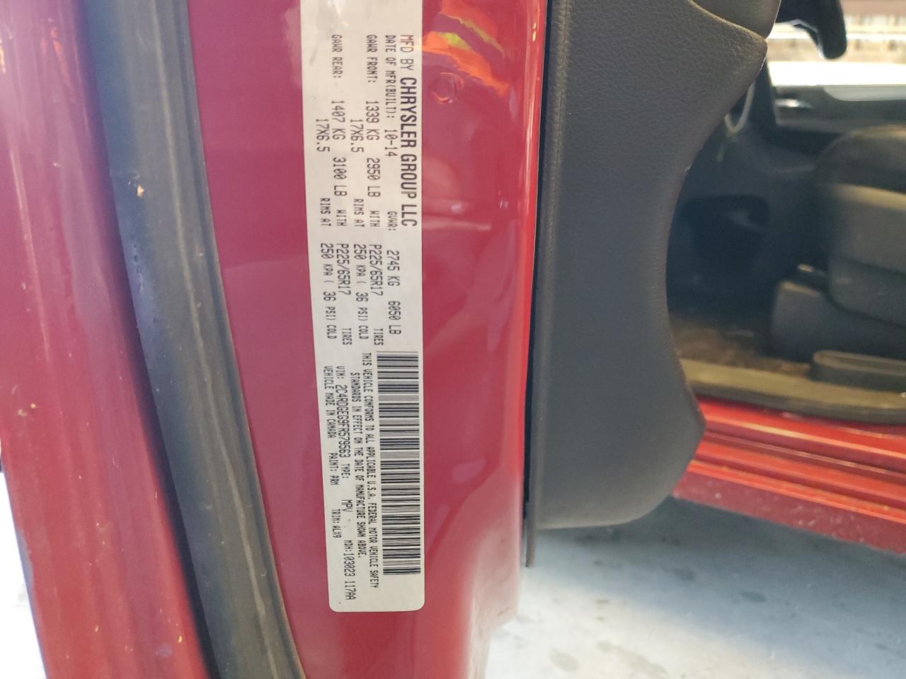 2015 Dodge Grand Caravan R/T VIN: 2C4RDGEG9FR579563 Lot: 64879825