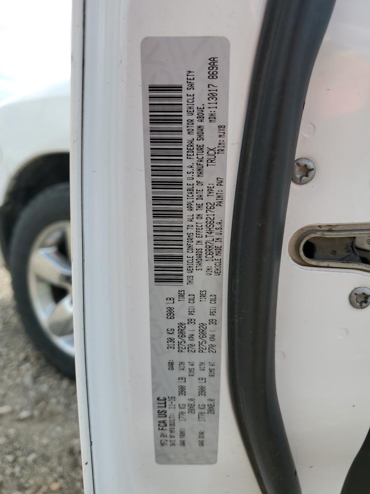 2017 Ram 1500 Slt VIN: 1C6RR7LT4HS621762 Lot: 64780465