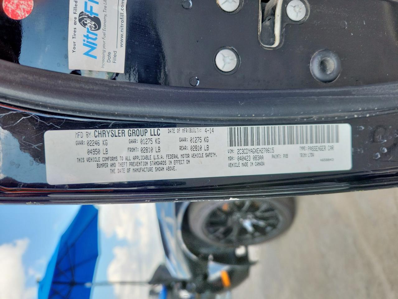 2014 Dodge Challenger Sxt VIN: 2C3CDYAGXEH270615 Lot: 64192765