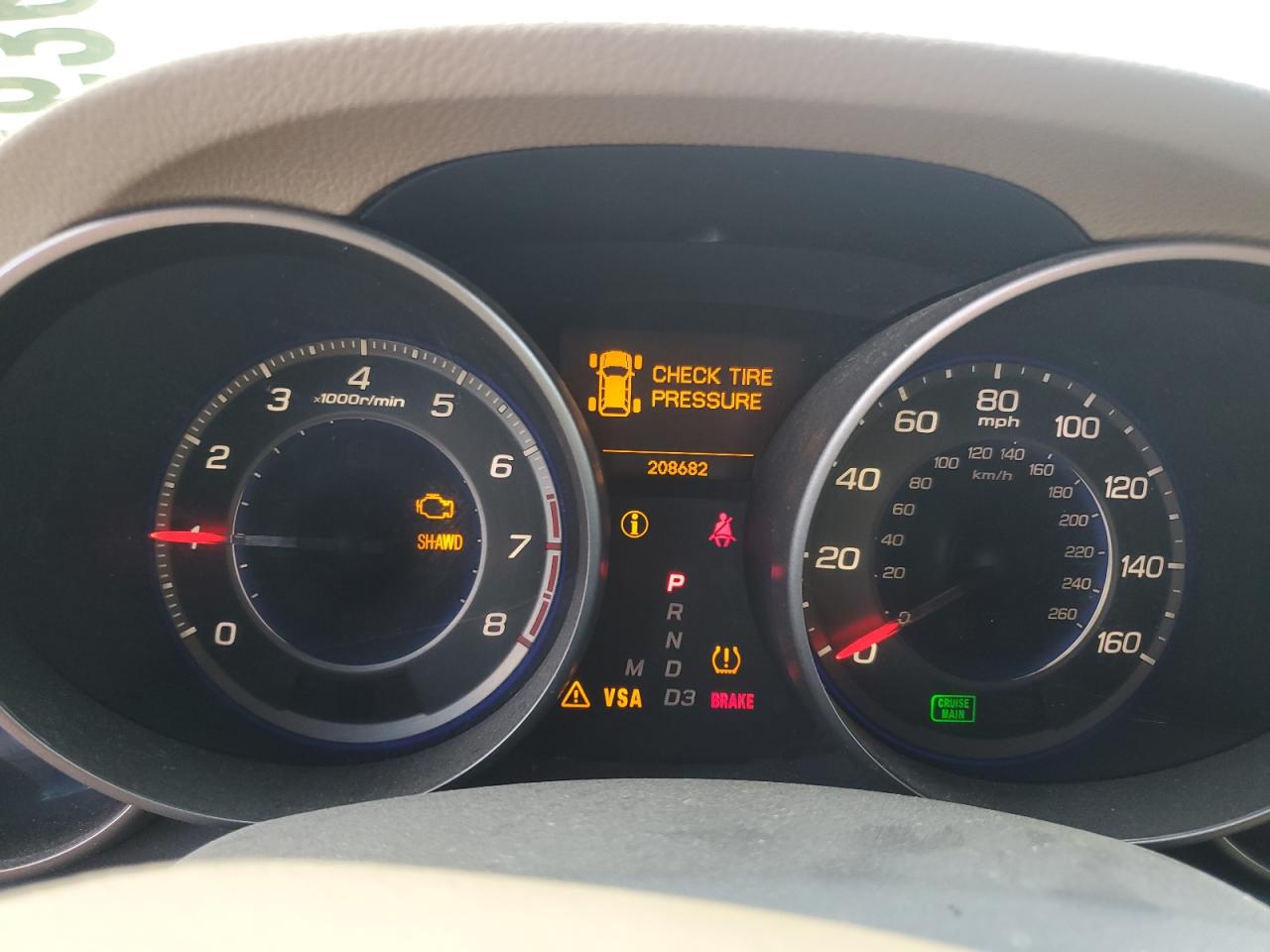 2007 Acura Mdx Technology VIN: 2HNYD28397H538780 Lot: 63690705