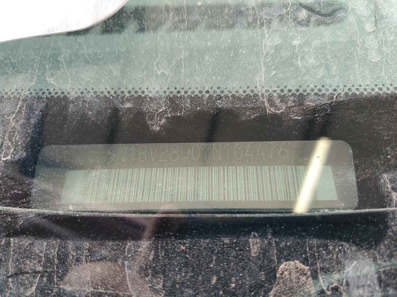 2007 Nissan Quest S VIN: 5N1BV28U07N104476 Lot: 64917215