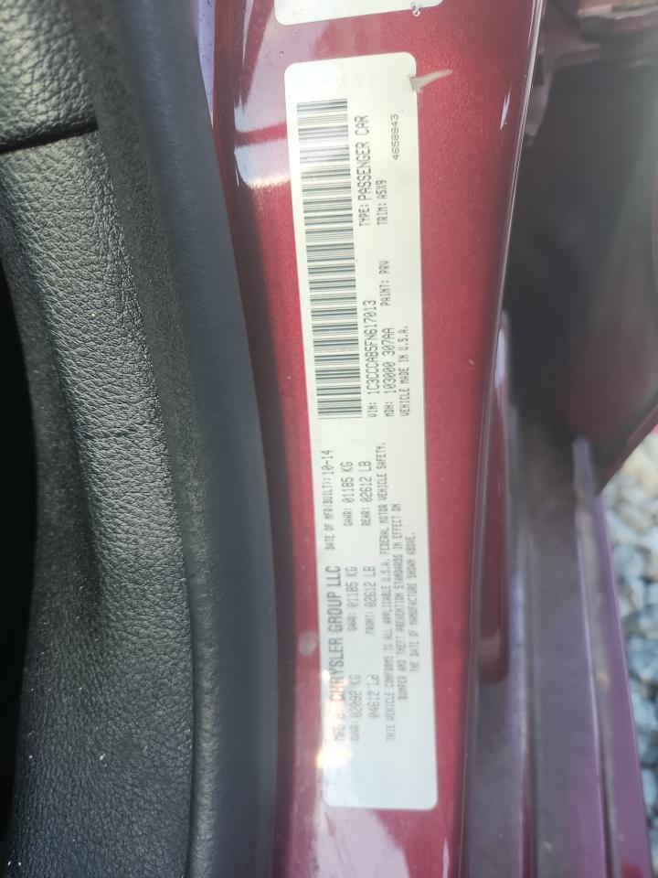 2015 Chrysler 200 Limited VIN: 1C3CCCAB5FN617013 Lot: 65187755