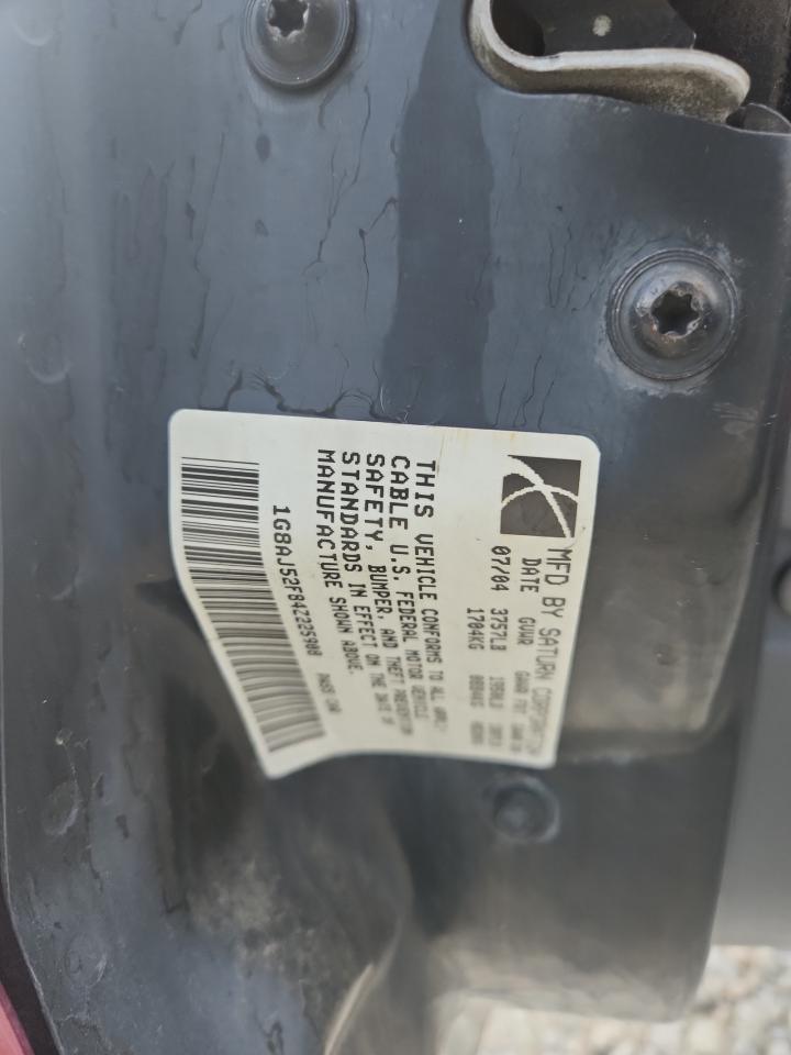 2004 Saturn Ion Level 2 VIN: 1G8AJ52F84Z225908 Lot: 63263565