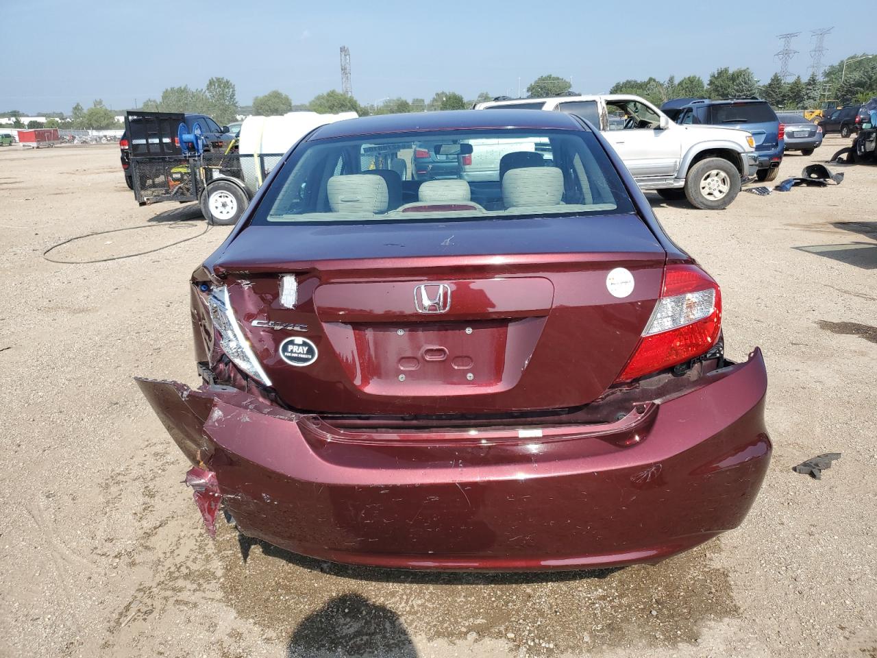 2012 Honda Civic Lx VIN: 19XFB2F55CE107477 Lot: 64278815