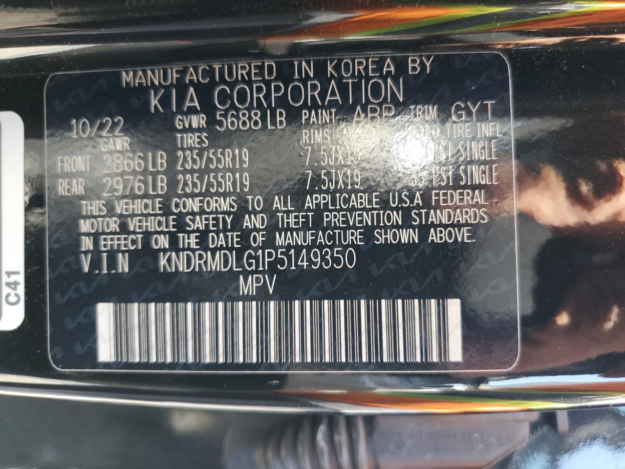 2023 Kia Sorento Sxp VIN: KNDRMDLG1P5149350 Lot: 65448545