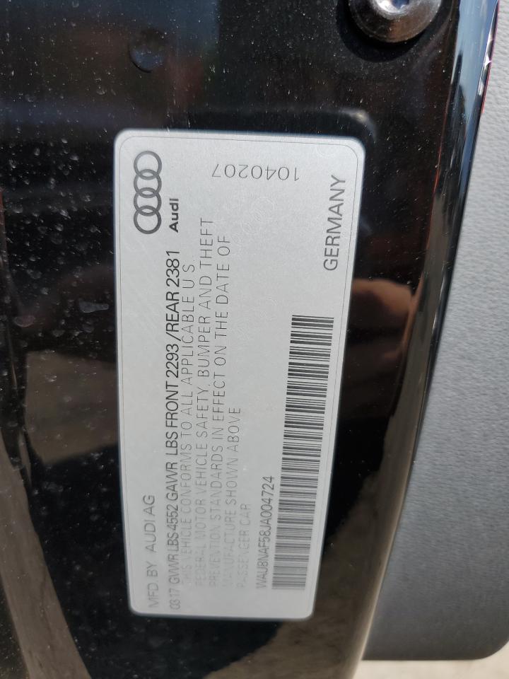 wau8naf58ja004724 WAU8NAF58JA004724 2018 Audi A5 Premium Plus S-Line