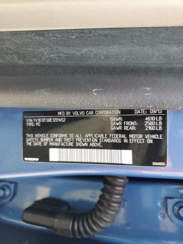 2014 Volvo S60 T5 VIN: YV1612FS8E1291452 Lot: 67219915