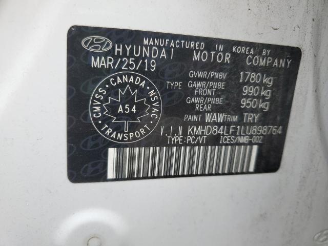 2020 HYUNDAI ELANTRA SEL  