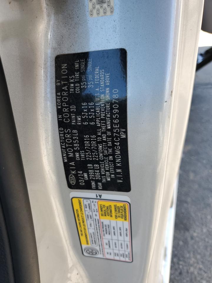 2014 Kia Sedona Lx VIN: KNDMG4C75E6590780 Lot: 64329125