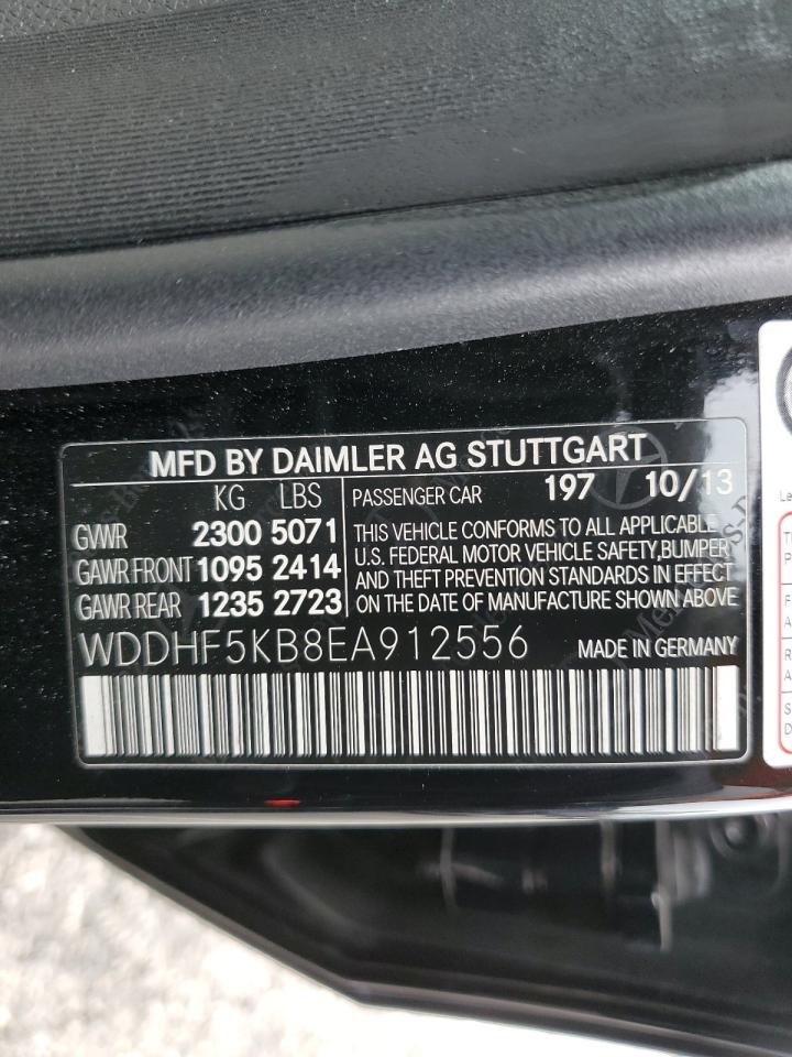 2014 Mercedes-Benz E 350 VIN: WDDHF5KB8EA912556 Lot: 64296585