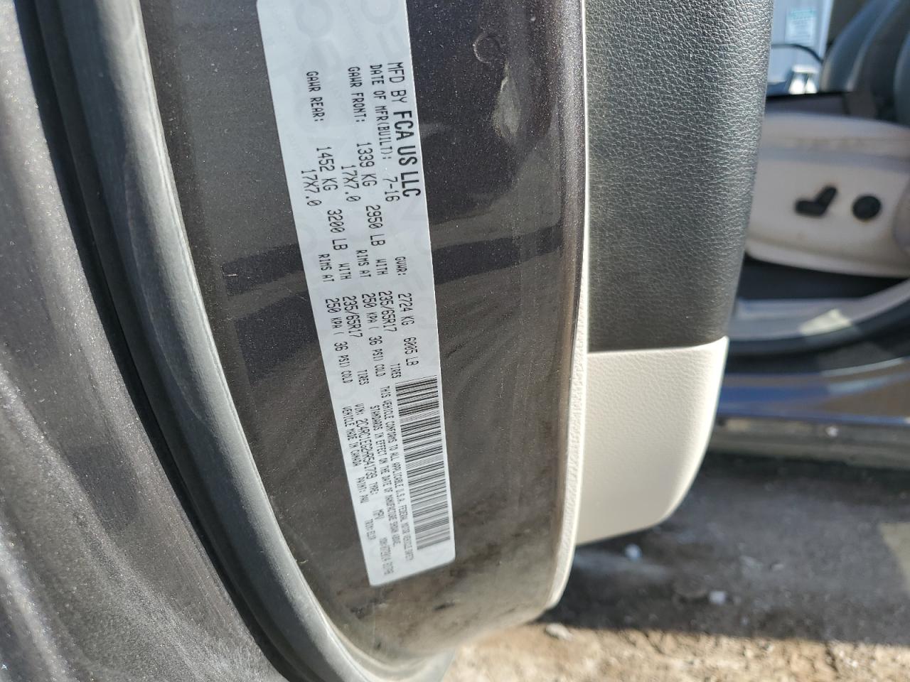 2017 Chrysler Pacifica Touring L Plus VIN: 2C4RC1EG2HR541739 Lot: 66306435