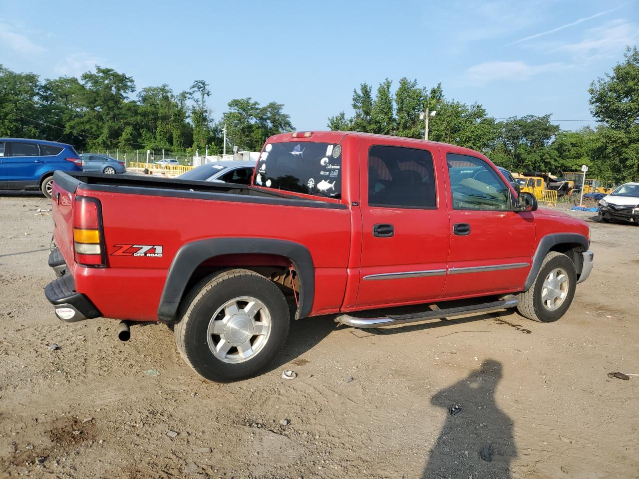 2006 GMC New Sierra K1500 red null gas 2GTEK13T761196981 photo #4