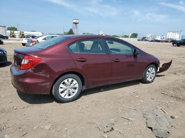  HONDA CIVIC 2012 Czerwony