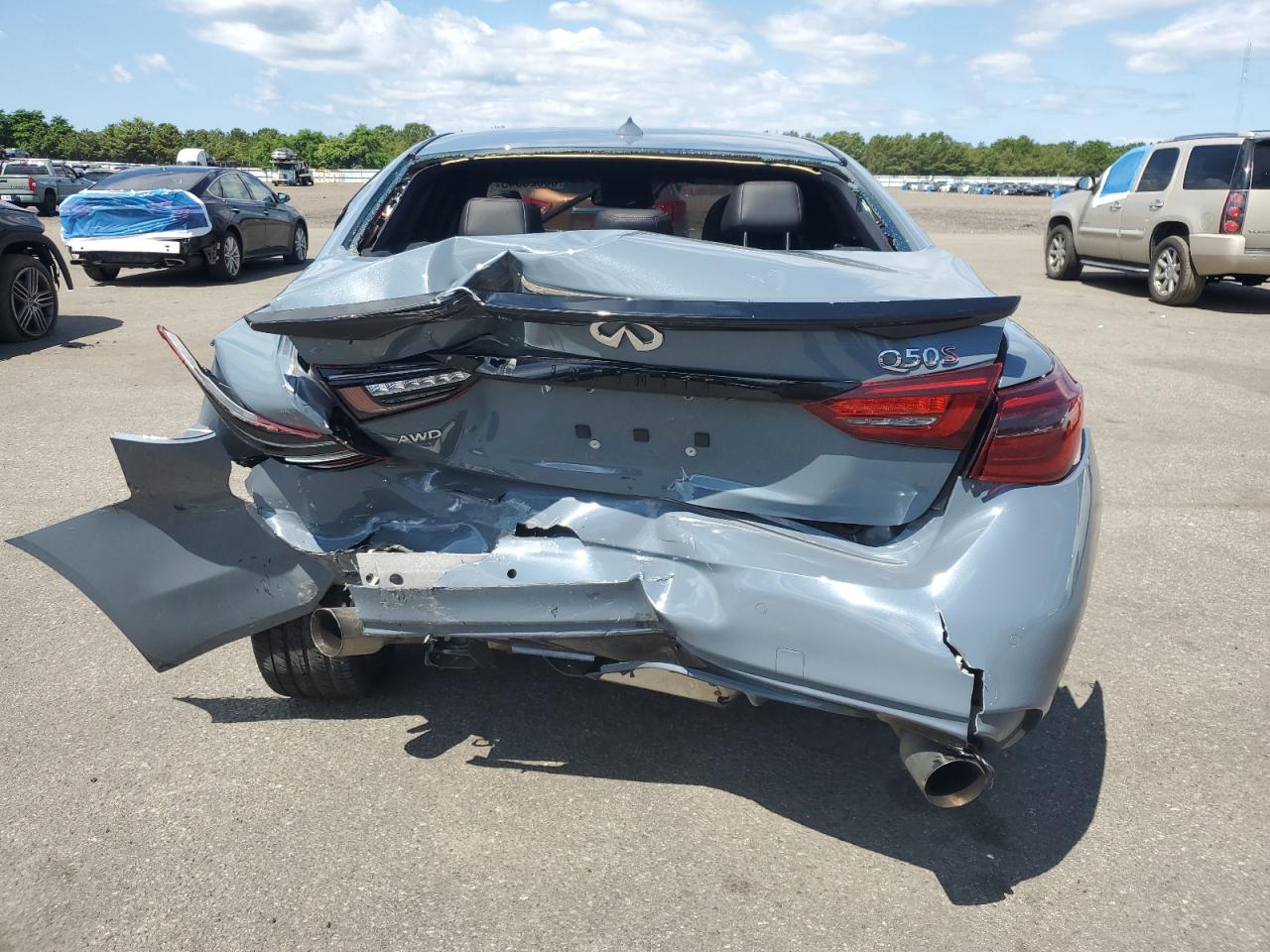 2021 Infiniti Q50 Red Sport 400 VIN: JN1FV7DR6MM880345 Lot: 65326845
