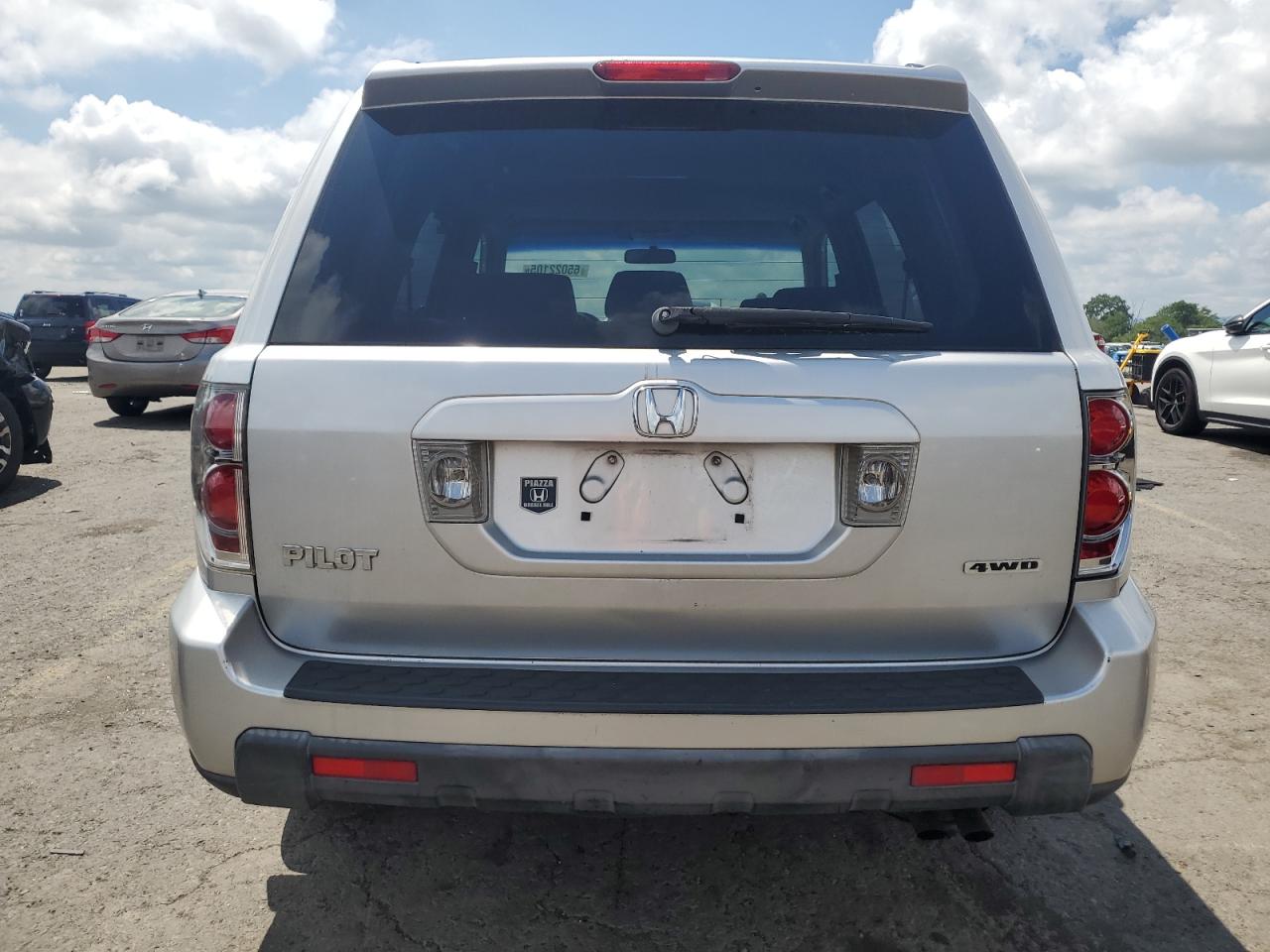 2006 Honda Pilot Ex VIN: 2HKYF18476H537698 Lot: 65022105