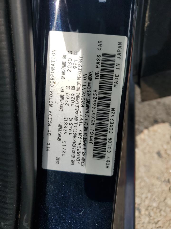 2016 Mazda 6 Grand Touring VIN: JM1GJ1W5XG1464258 Lot: 63211455