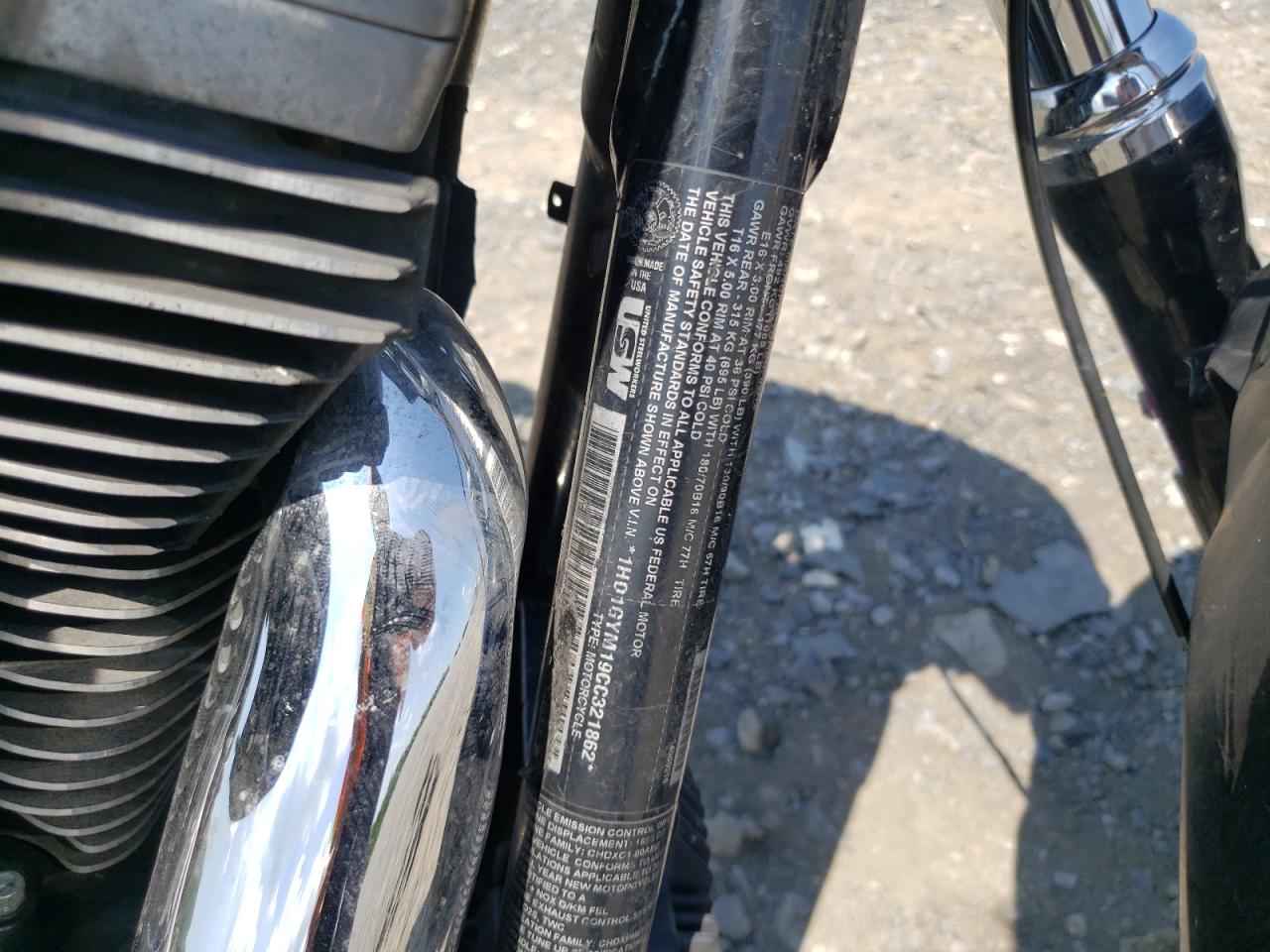 2012 Harley-Davidson Fxdf Dyna Fat Bob VIN: 1HD1GYM19CC321862 Lot: 63254395