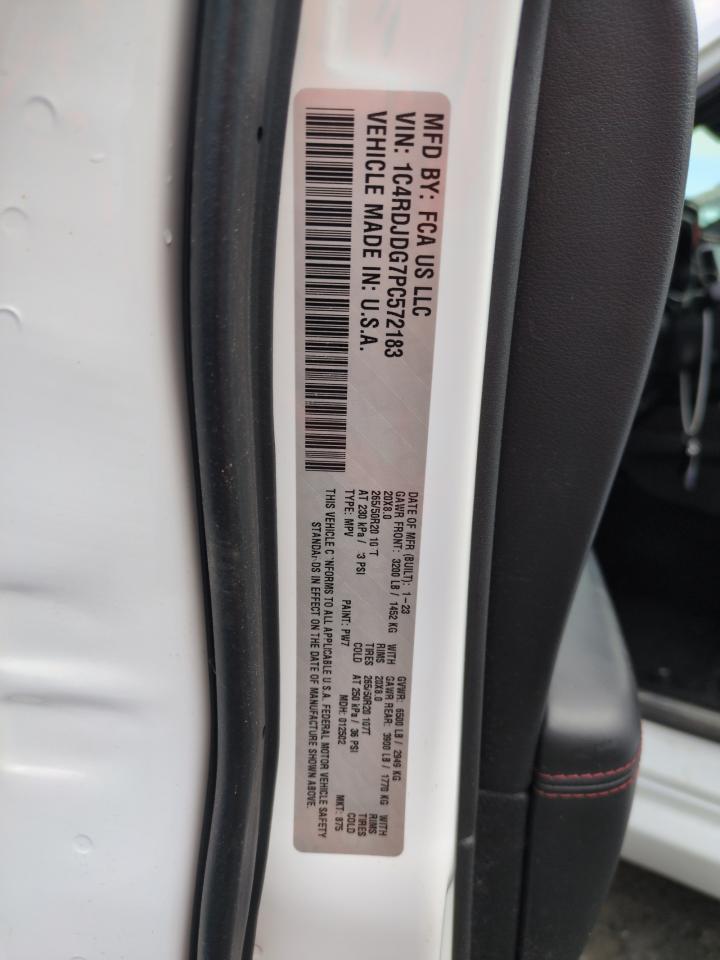 2023 Dodge Durango Gt VIN: 1C4RDJDG7PC572183 Lot: 65201165