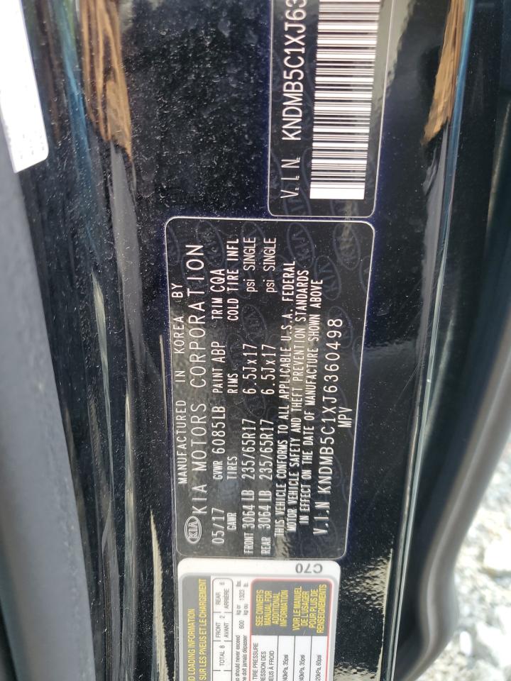 2018 Kia Sedona Lx VIN: KNDMB5C1XJ6360498 Lot: 67119535