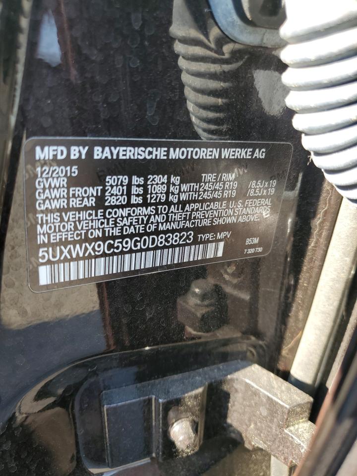 2016 BMW X3 xDrive28I VIN: 5UXWX9C59G0D83823 Lot: 66217135