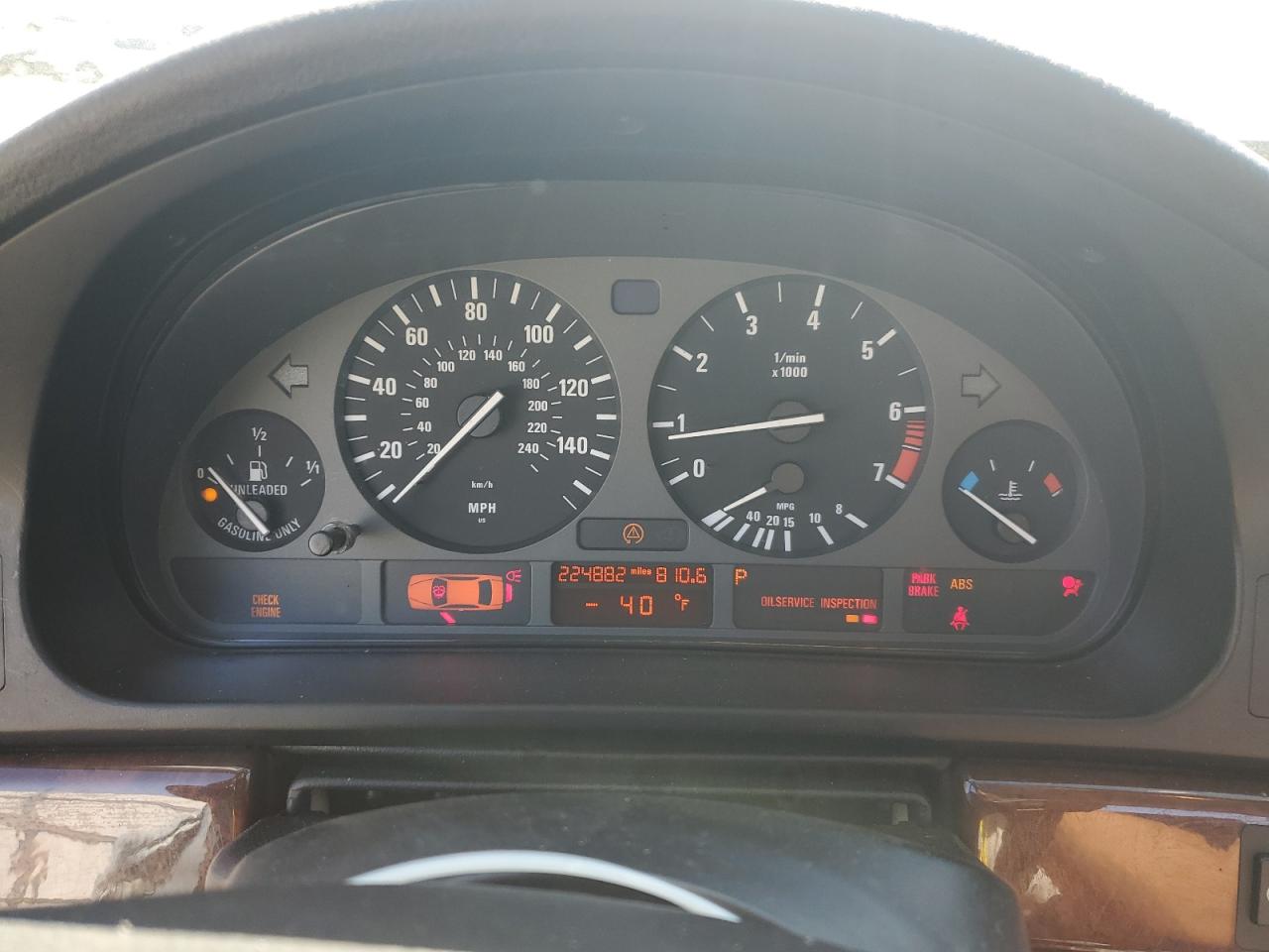 1997 BMW 528 I Automatic VIN: WBADD6320VBW25822 Lot: 64129485