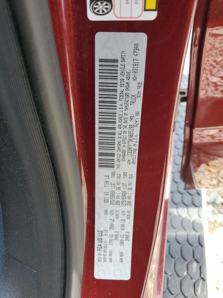 2019 Ram 1500 Big Horn/Lone Star VIN: 1C6SRFFT5KN825192 Lot: 64819645