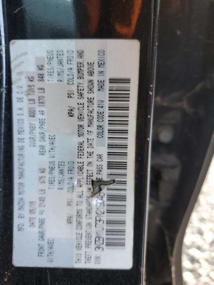 2015 Mazda 3 Sport VIN: 3MZBM1U73FM219046 Lot: 64713985
