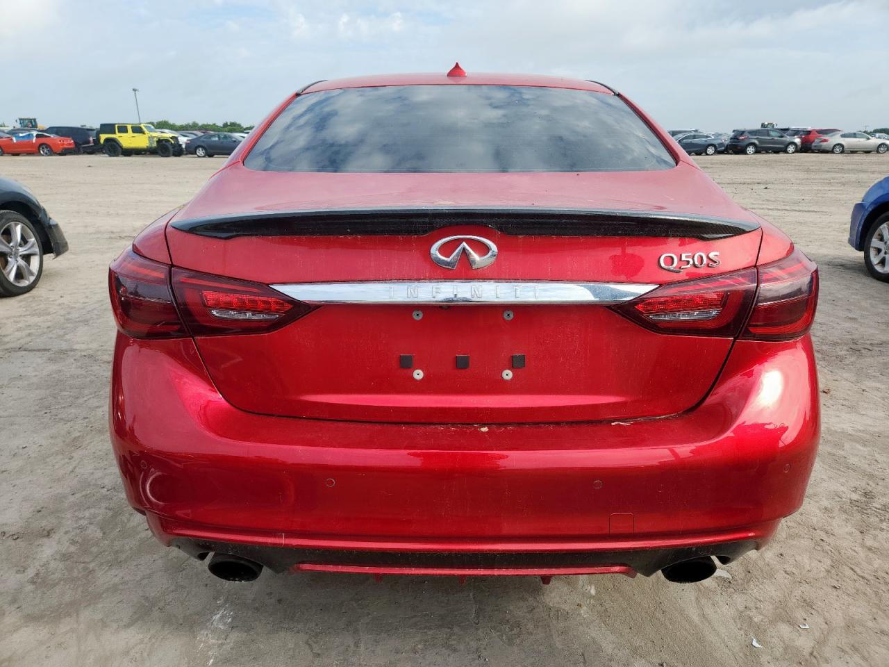 2018 Infiniti Q50 Red Sport 400 VIN: JN1FV7APXJM640178 Lot: 61854595