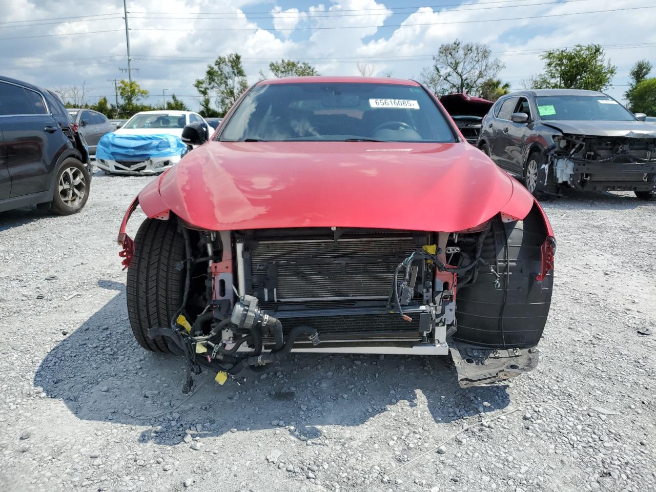 2020 Infiniti Q50 Red Sport 400 VIN: JN1FV7AP2LM630702 Lot: 65616085