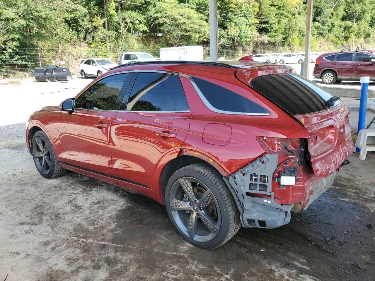 2022 Genesis Gv70 Base red null gas KMUMADTB2NU046655 photo #3