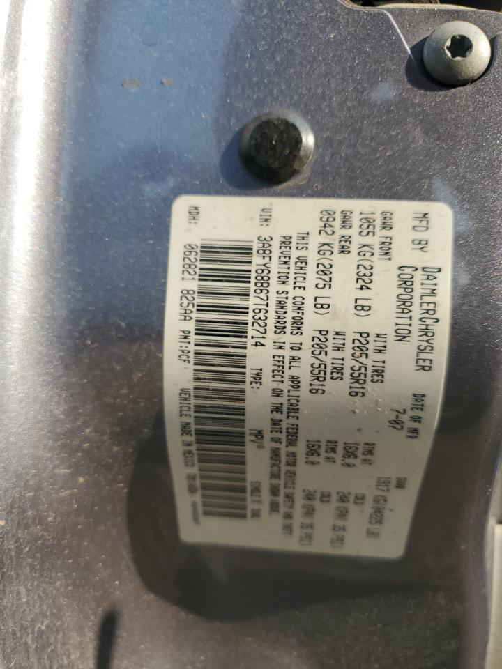 2007 Chrysler Pt Cruiser Limited VIN: 3A8FY68B67T632714 Lot: 64884445