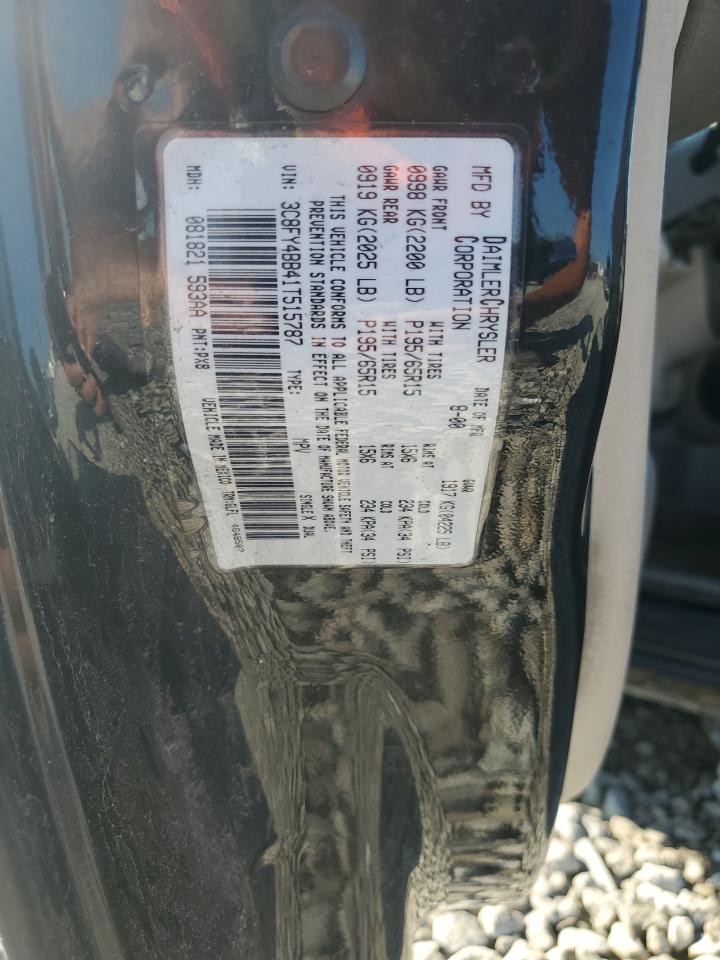 2001 Chrysler Pt Cruiser VIN: 3C8FY4BB41T515787 Lot: 63620925