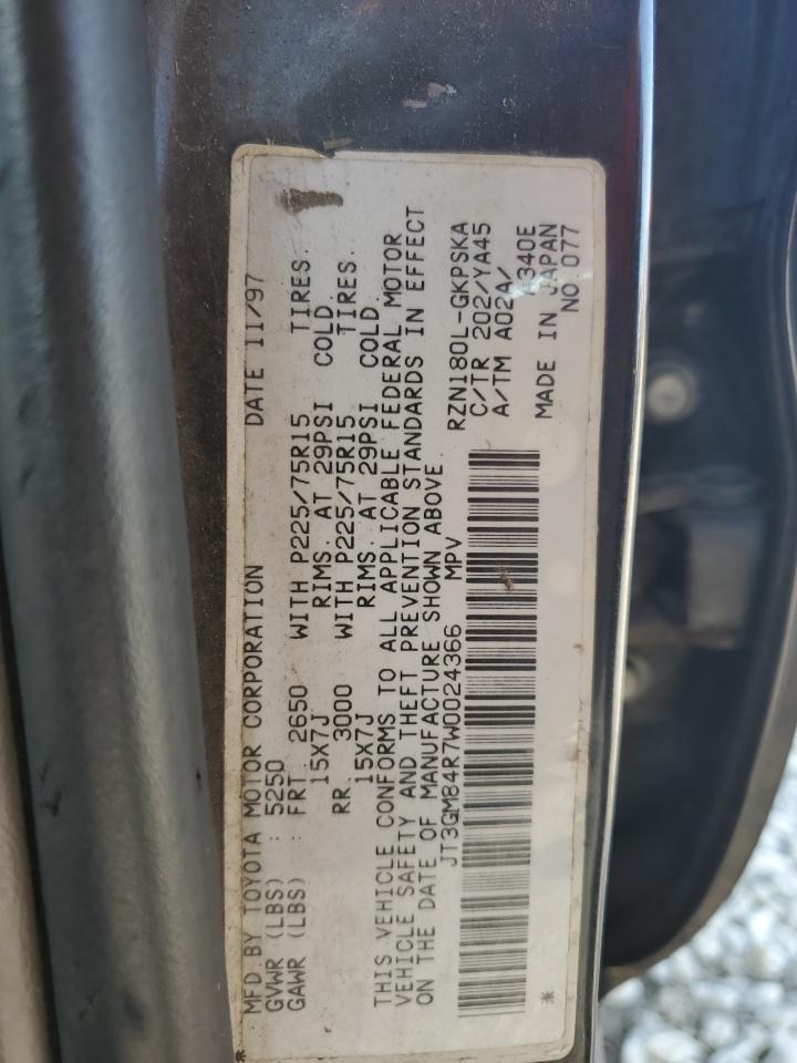 1998 Toyota 4Runner VIN: JT3GM84R7W0024366 Lot: 63539055