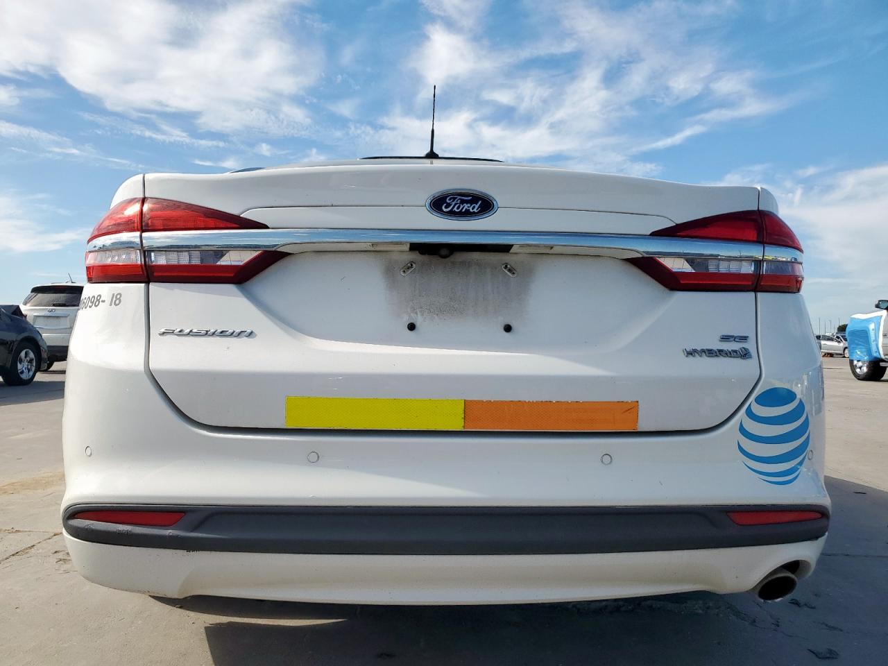 2018 Ford Fusion Se Hybrid VIN: 3FA6P0LU1JR171884 Lot: 66078025